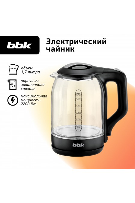 Электрочайник BBK EK1724G (черный) 