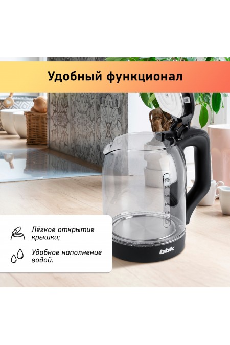 Электрочайник BBK EK1724G (черный) 4
