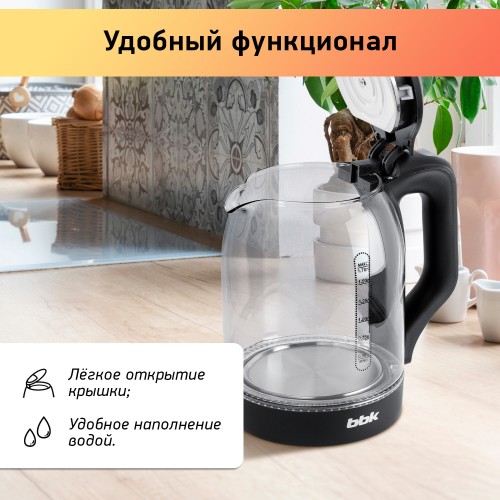 Электрочайник BBK EK1724G (черный) 4