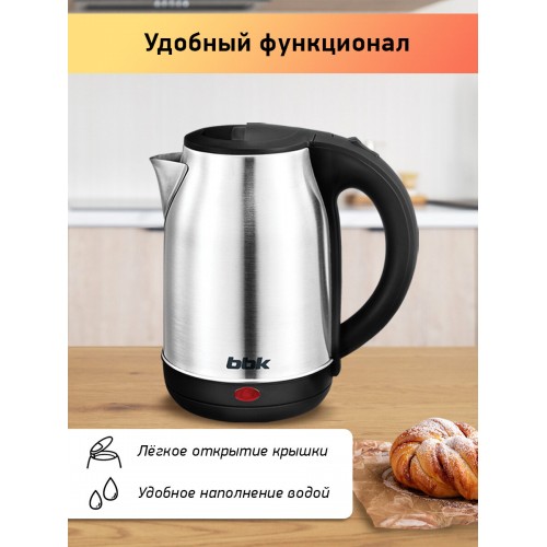 Электрочайник BBK EK1766S (черный/серебристый) 5
