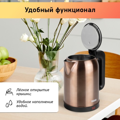 Электрочайник BBK EK1809S (медный/черный) 2