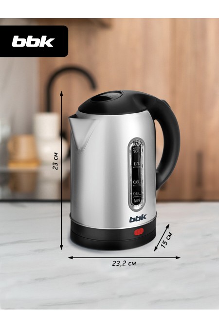 Электрочайник BBK EK1815S (черный/серебристый) 4
