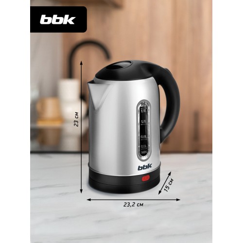 Электрочайник BBK EK1815S (черный/серебристый) 4