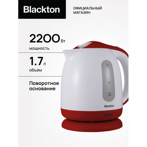 Электрочайник Blackton Bt KT1701P (белый/бордовый) 
