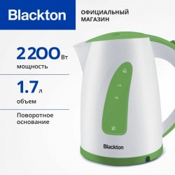 Электрочайник Blackton Bt KT1702P (белый/зеленый)