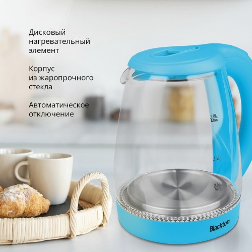 Электрочайник Blackton Bt KT1800G (голубой) 1