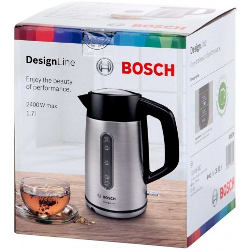 Электрочайник Bosch TWK4P440 (черный/серебристый) 1