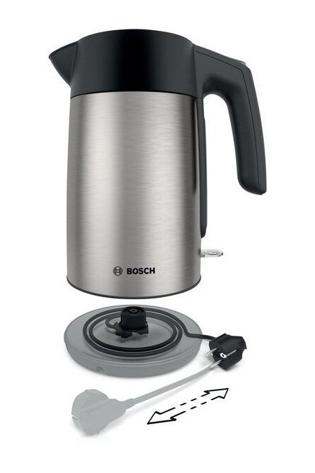 Электрочайник Bosch TWK7L460 (серебристый/черный) 3