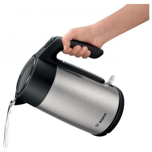 Электрочайник Bosch TWK7L460 (серебристый/черный) 5