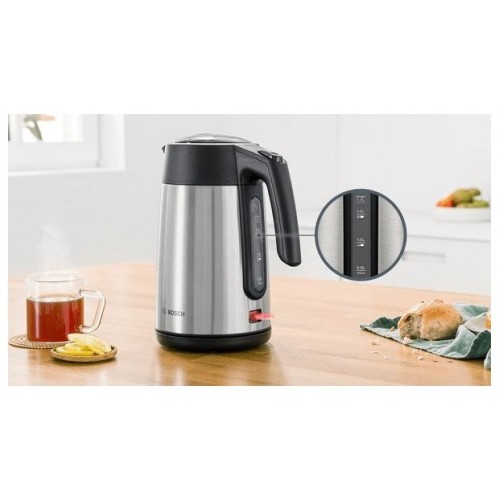 Электрочайник Bosch TWK7L460 (серебристый/черный) 6