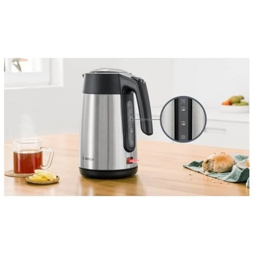 Электрочайник Bosch TWK7L460 (серебристый/черный) 6