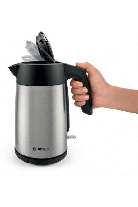Электрочайник Bosch TWK7L460 (серебристый/черный) 5