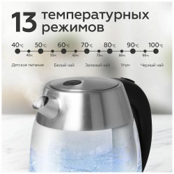 Электрочайник BQ KT1703G (стальной/черный)