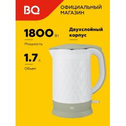 Электрочайник BQ KT1715P (белый/оливковый)