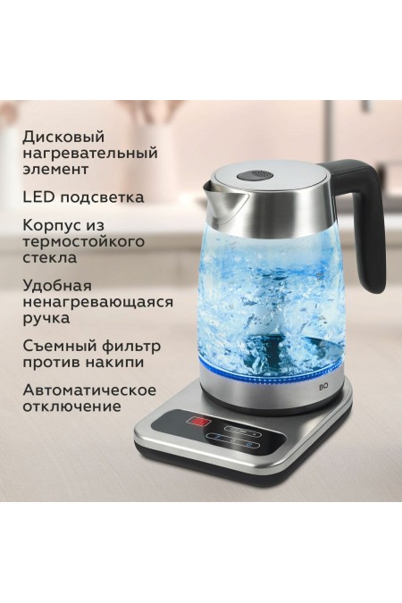 Электрочайник BQ KT1736G (серебристый/черный) 3