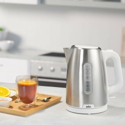 Электрочайник Braun WK 1500WH (серебристый/белый)