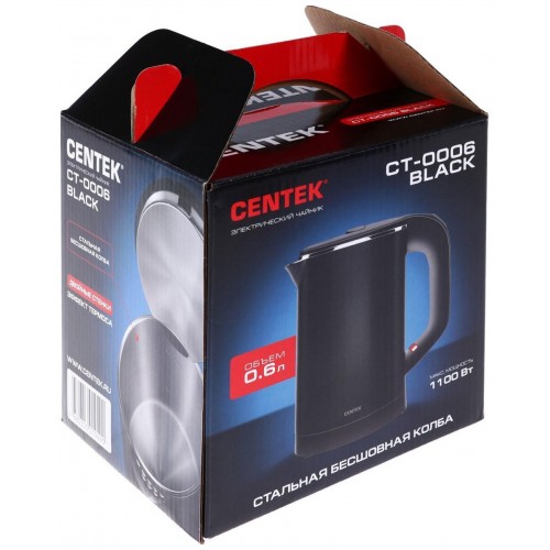 Электрочайник CENTEK CT-0006 (черный) 2