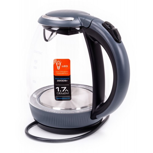 Электрочайник CENTEK CT-0008 (серый) 1