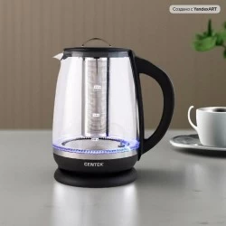 Электрочайник CENTEK CT-0017 (черный)