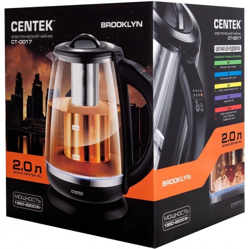 Электрочайник CENTEK CT-0017 (черный) 4