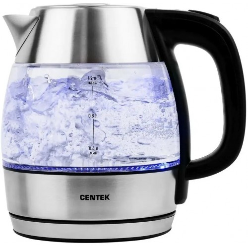 Электрочайник CENTEK CT-0018 (черный/серебристый) 2