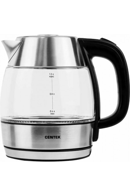 Электрочайник CENTEK CT-0018 (черный/серебристый) 