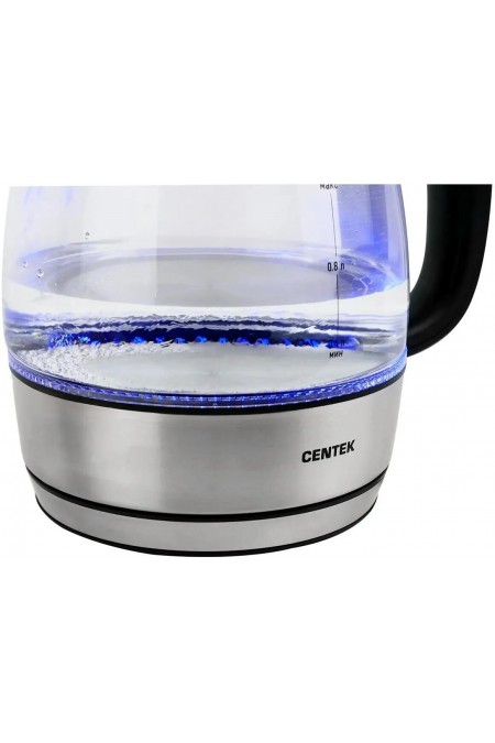 Электрочайник CENTEK CT-0018 (черный/серебристый) 6
