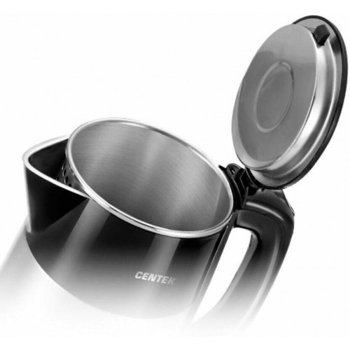 Электрочайник CENTEK CT-0021 (черный/серебристый) 5