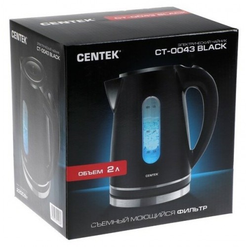 Электрочайник CENTEK CT-0043 (черный) 5