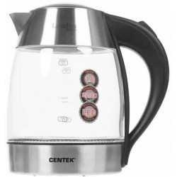 Электрочайник CENTEK CT-0059 London (серебристый/черный)