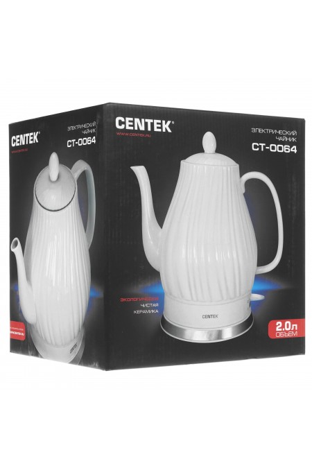 Электрочайник CENTEK CT-0064 (белый) 4
