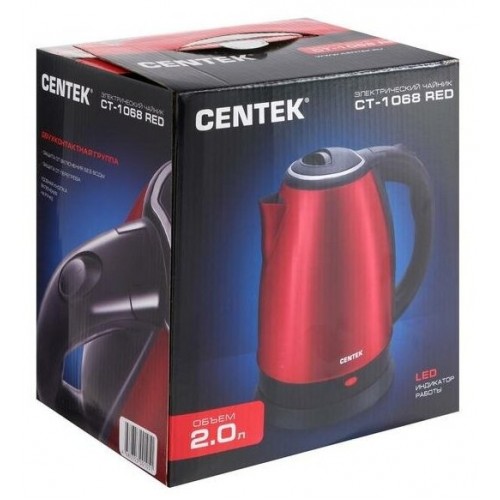 Электрочайник CENTEK CT-1068 (красный) 7