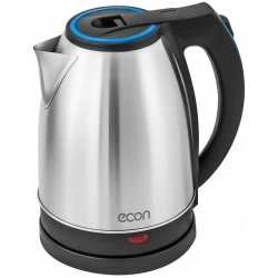 Электрочайник ECON ECO-1871KE (серебристый/черный/синий)