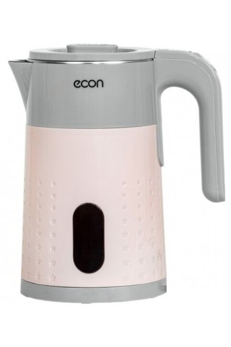 Электрочайник ECON ECO-1883KE (розовый/серый) 