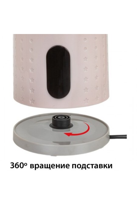 Электрочайник ECON ECO-1883KE (розовый/серый) 4