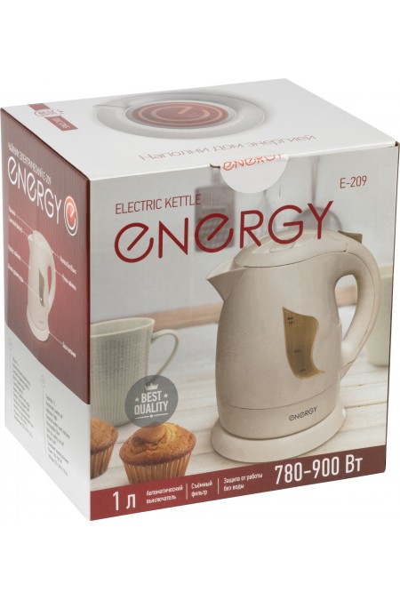 Электрочайник Energy E-209 (бежевый) 2