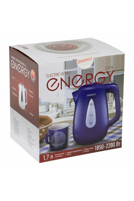 Электрочайник Energy E-214 (фиолетовый) 4