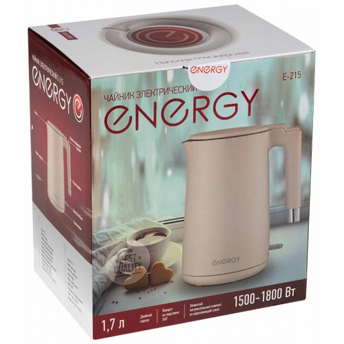 Электрочайник Energy E-215 (бежевый) 1