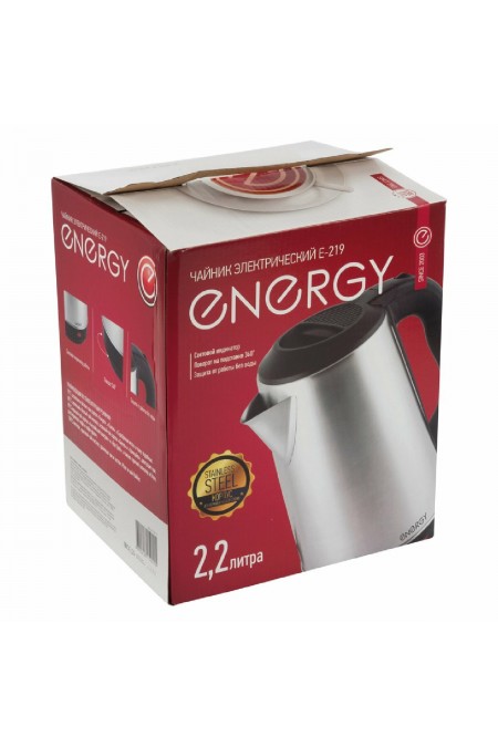 Электрочайник Energy E-219 (серебристый) 3