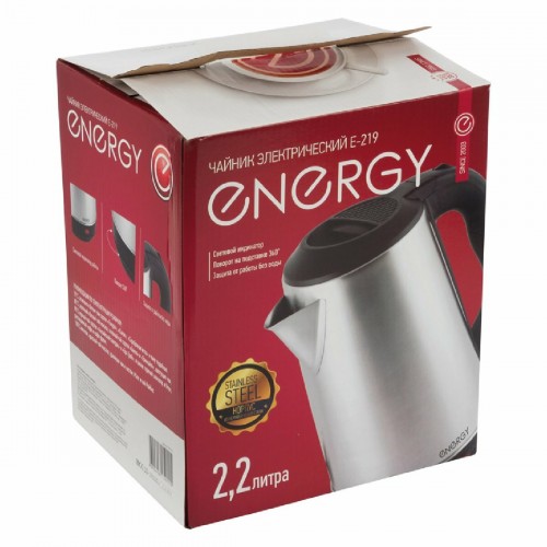 Электрочайник Energy E-219 (серебристый) 3