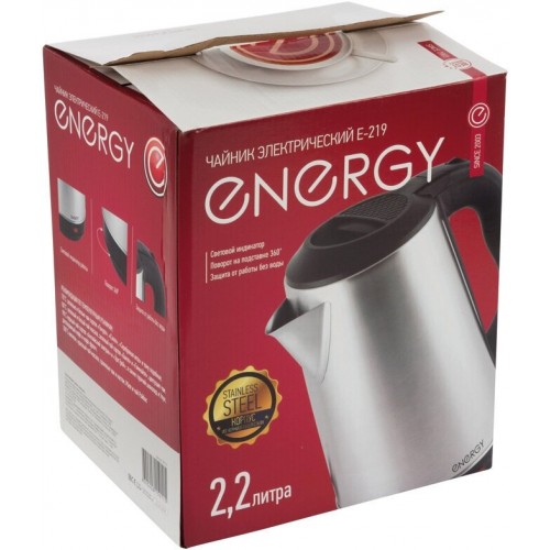 Электрочайник Energy E-219 (серебристый) 5