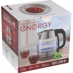 Электрочайник Energy E-222 (серебристый/черный)