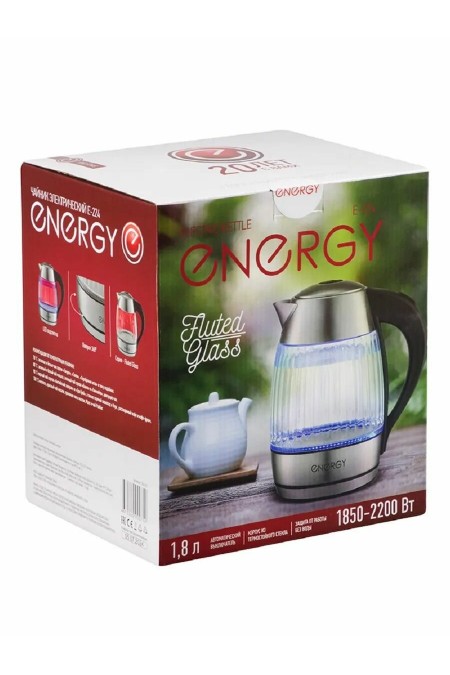 Электрочайник Energy E-224 (серебристый/черный) 5