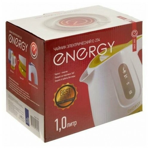 Электрочайник Energy E-234 (белый/синий) 8