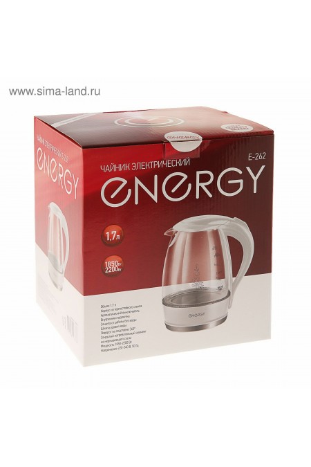 Электрочайник Energy E-262 (белый) 8