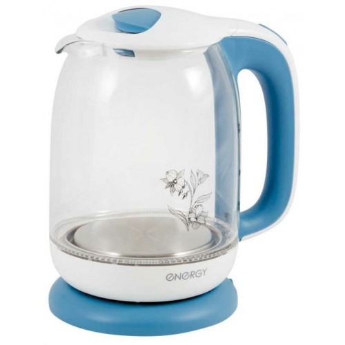 Электрочайник Energy E-281 (белый/голубой) 