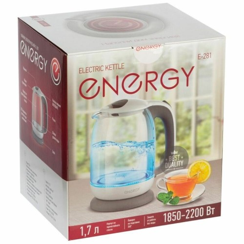 Электрочайник Energy E-281 (белый/серый) 4