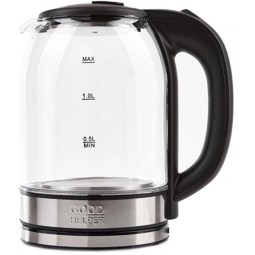 Электрочайник GOODHELPER KG-18B11 (черный/серебристый) 1