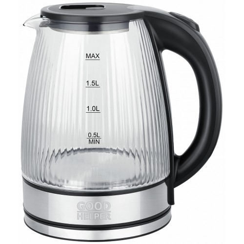 Электрочайник GOODHELPER KG-20B21 (черный/серебристый) 1