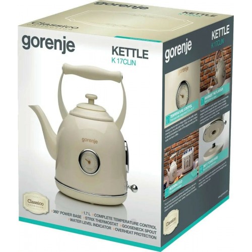 Электрочайник Gorenje K17CLIN (бежевый) 8